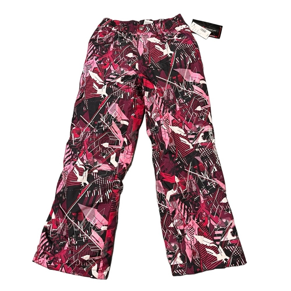 NEW Zeroxposur Girls Berry Print Snow Ski Pants size Large 14